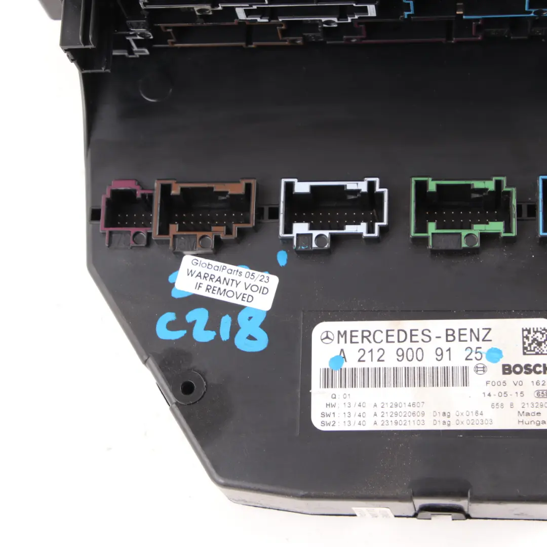 SAM Module Mercedes W212 CLS W218 Fuse Box Relay Control Unit A2129009125