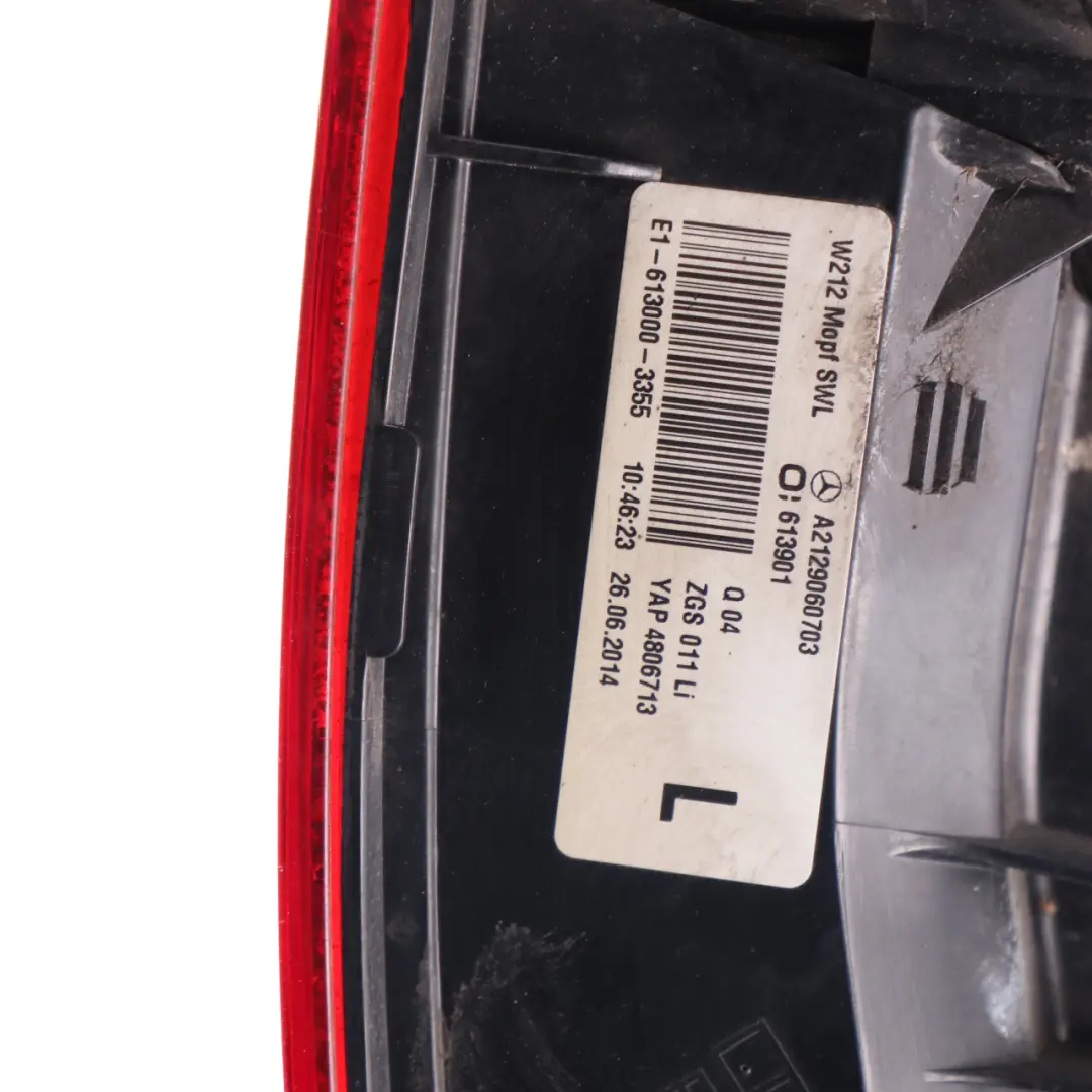 Mercedes W212 Light Lamp Side Panel Rear Left N/S Tail Light A2129060703