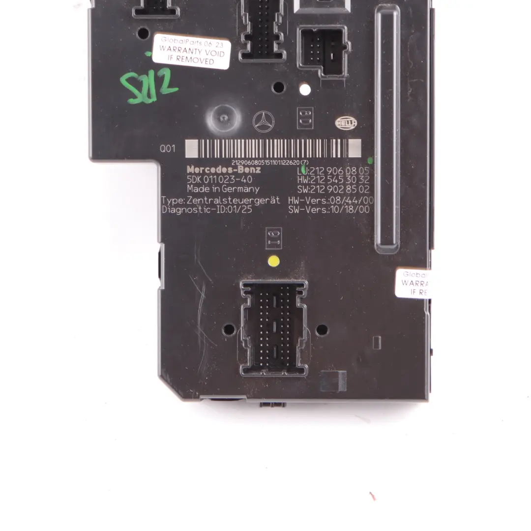 Mercedes W212 S212 Estate Rear SAM Control Unit Module A2129060805