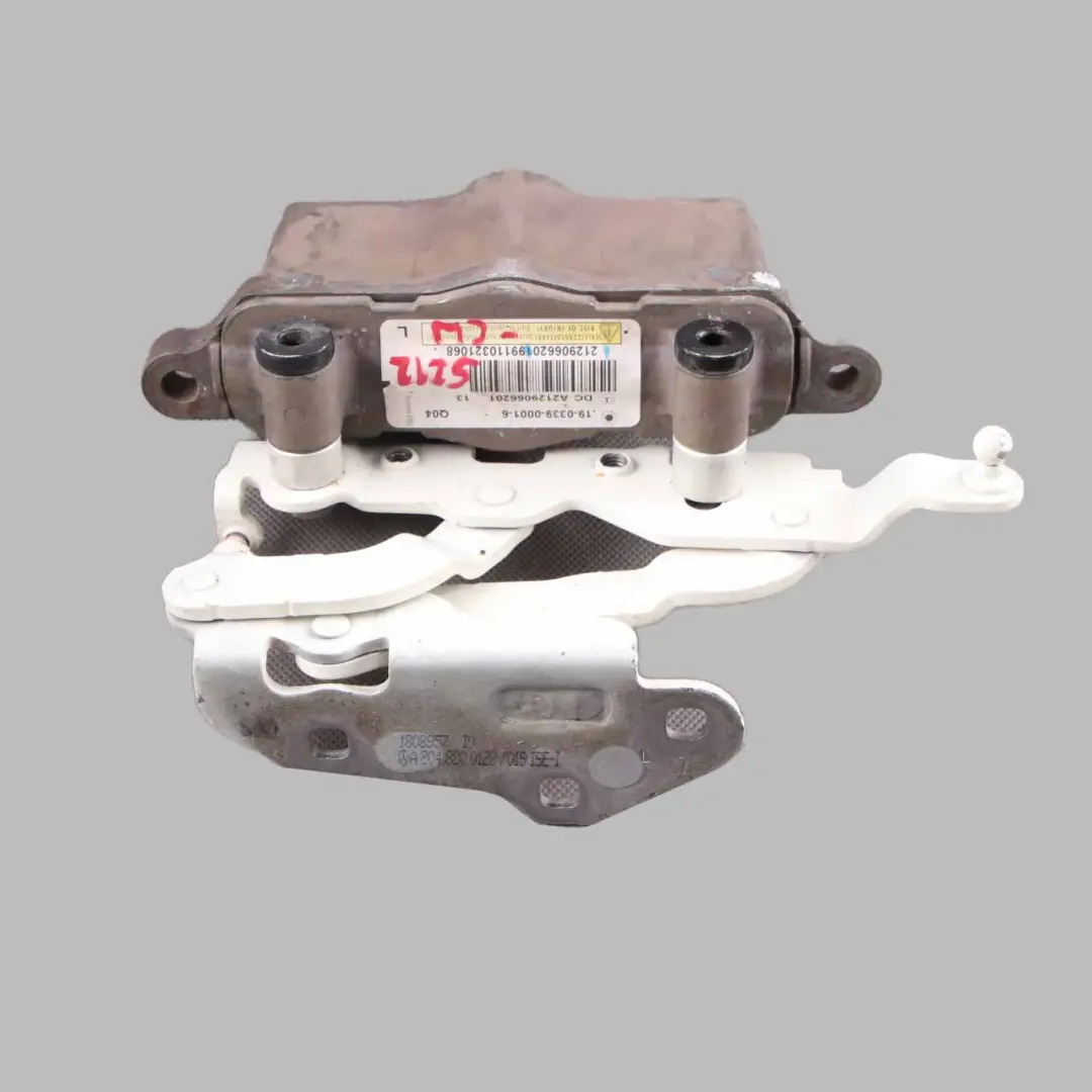 Bonnet Hinge Mercedes W204 W212 Left N/S Hood Pedestrian Protect Calcite White