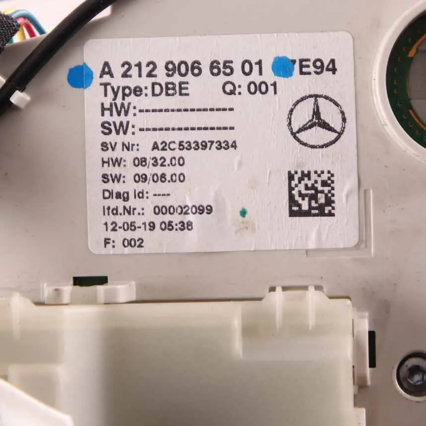 Roof Light Mercedes W212 Interior Lamp Front Panel Switch Grey A2129066501