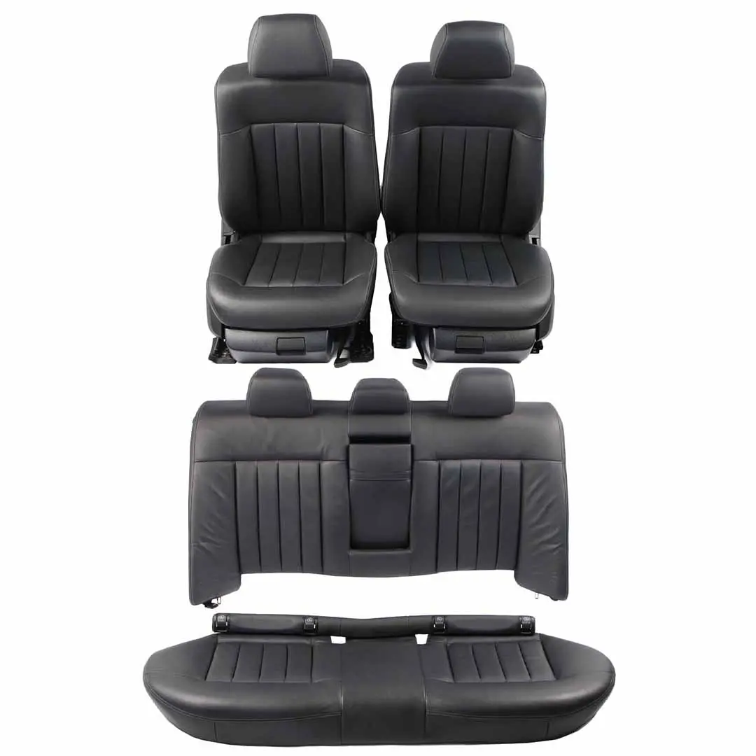 Seats Mercedes W212 Leather Black Anthracite Heated Front Rear Seat