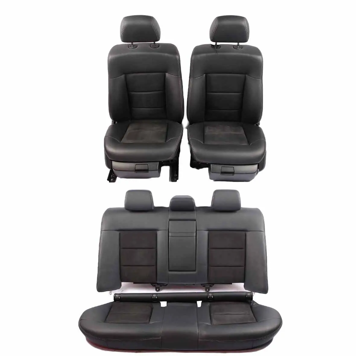 Seats Mercedes W212 Half-Leather Heated Black Front Rear Seat with Door Cards