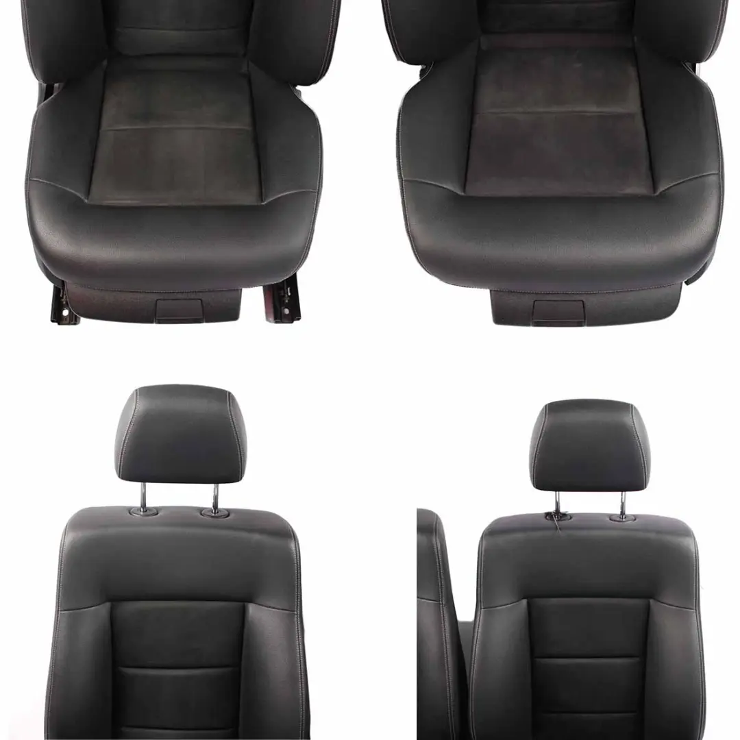 Seats Mercedes W212 Half-Leather Heated Black Front Rear Seat with Door Cards