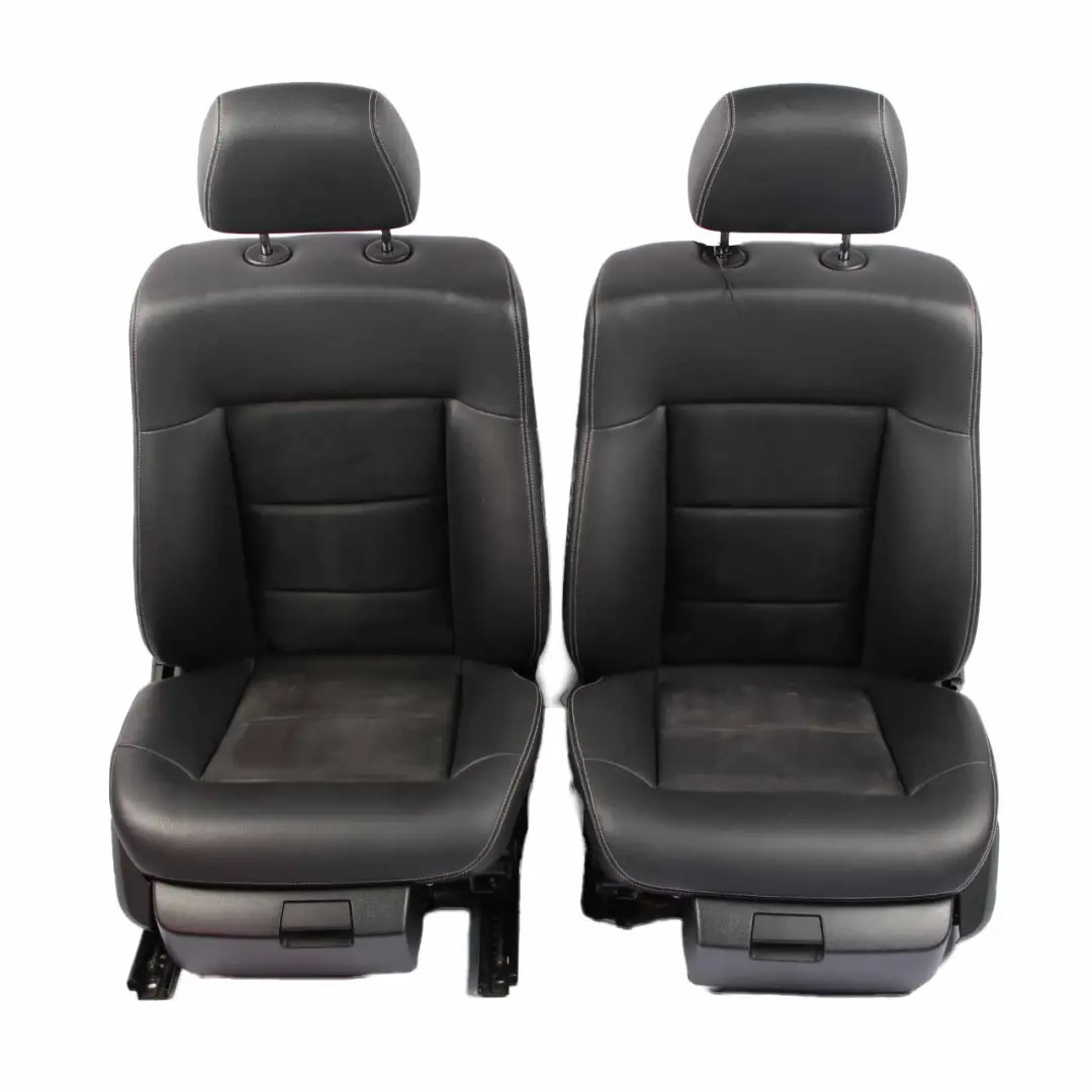 Seats Mercedes W212 Half-Leather Heated Black Front Rear Seat with Door Cards