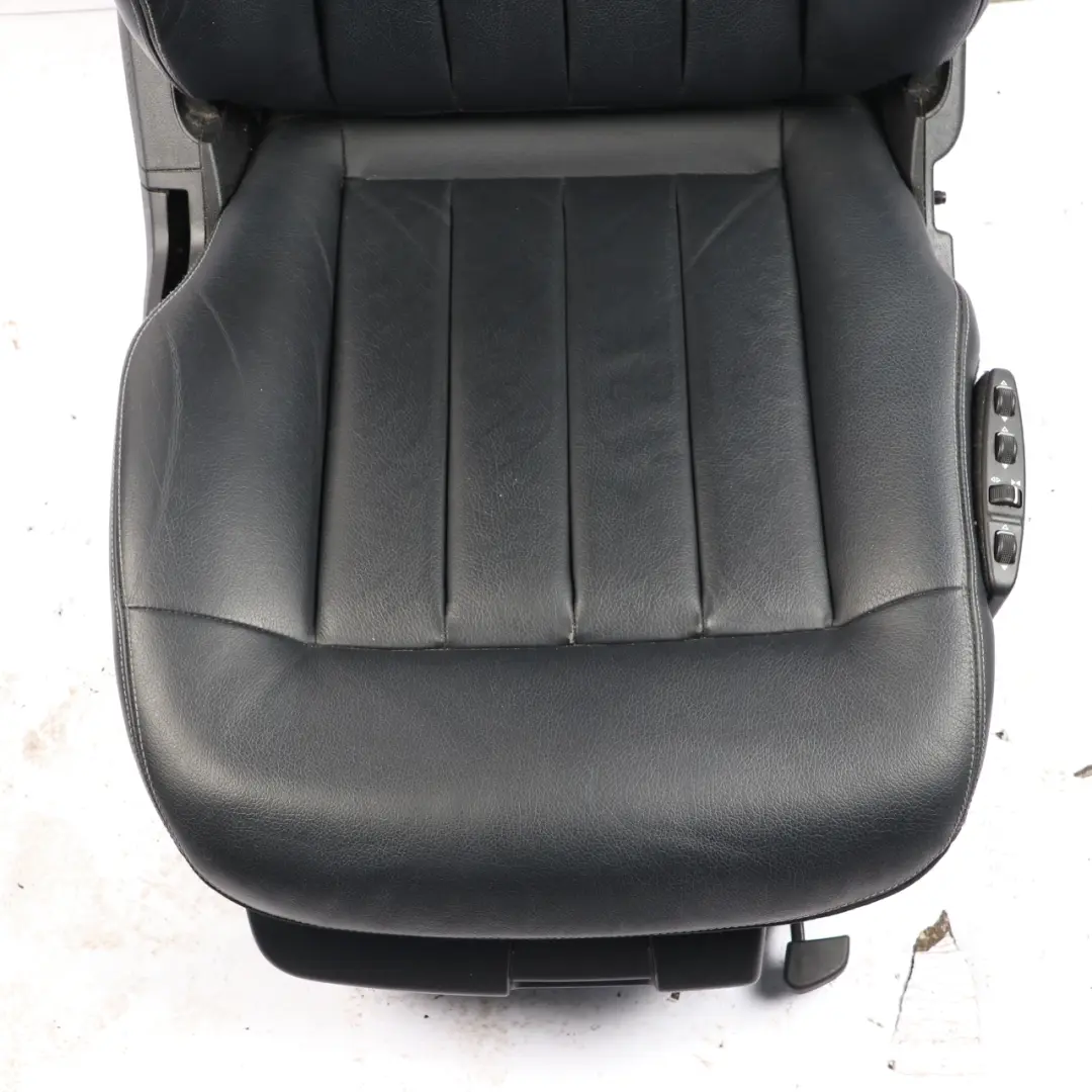 Mercedes W212 Front Seat Right O/S Heated Interior Leather Black