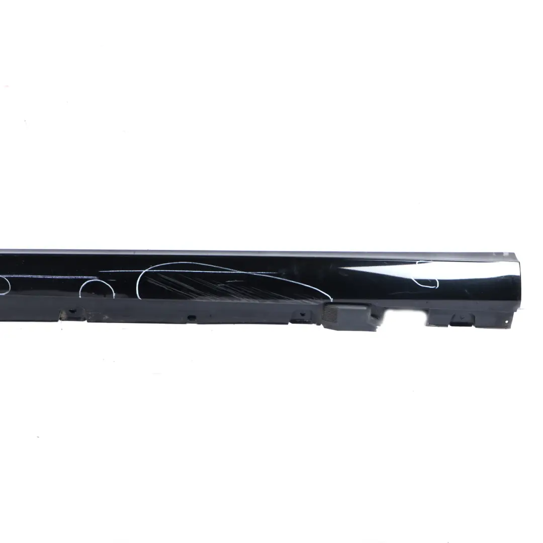 Mercedes W213 Side Skirt Left N/S Door Sill Cover Obsidian Black Metallic - 197