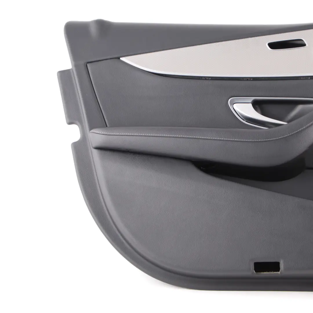 Mercedes W213 Door Card Cover Front Left N/S Trim Panel Black Leather
