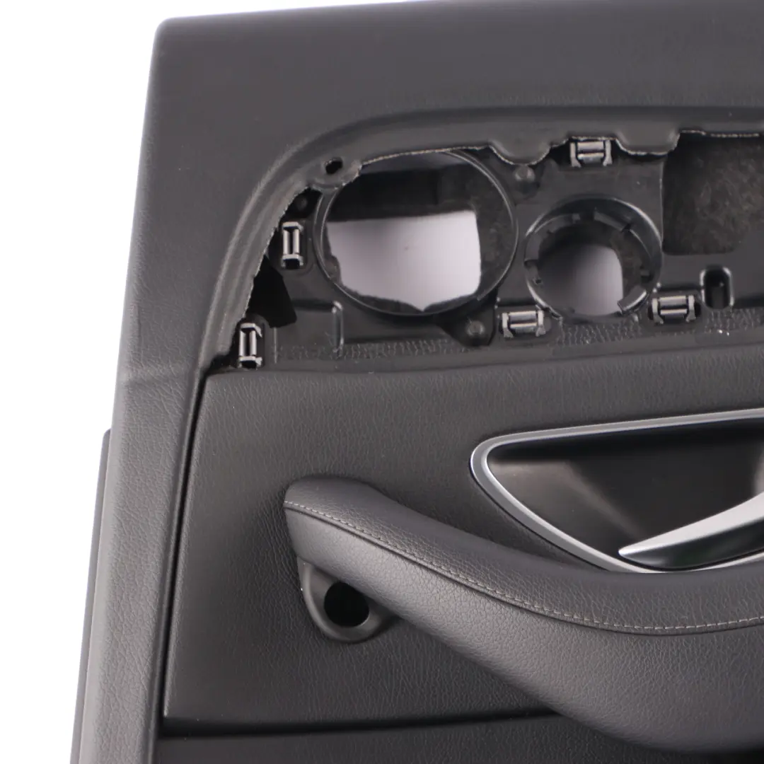 Mercedes W213 Door Card Cover Rear Right O/S Trim Panel Black Leather