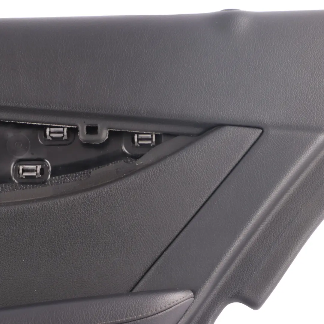 Mercedes W213 Door Card Cover Rear Right O/S Trim Panel Black Leather
