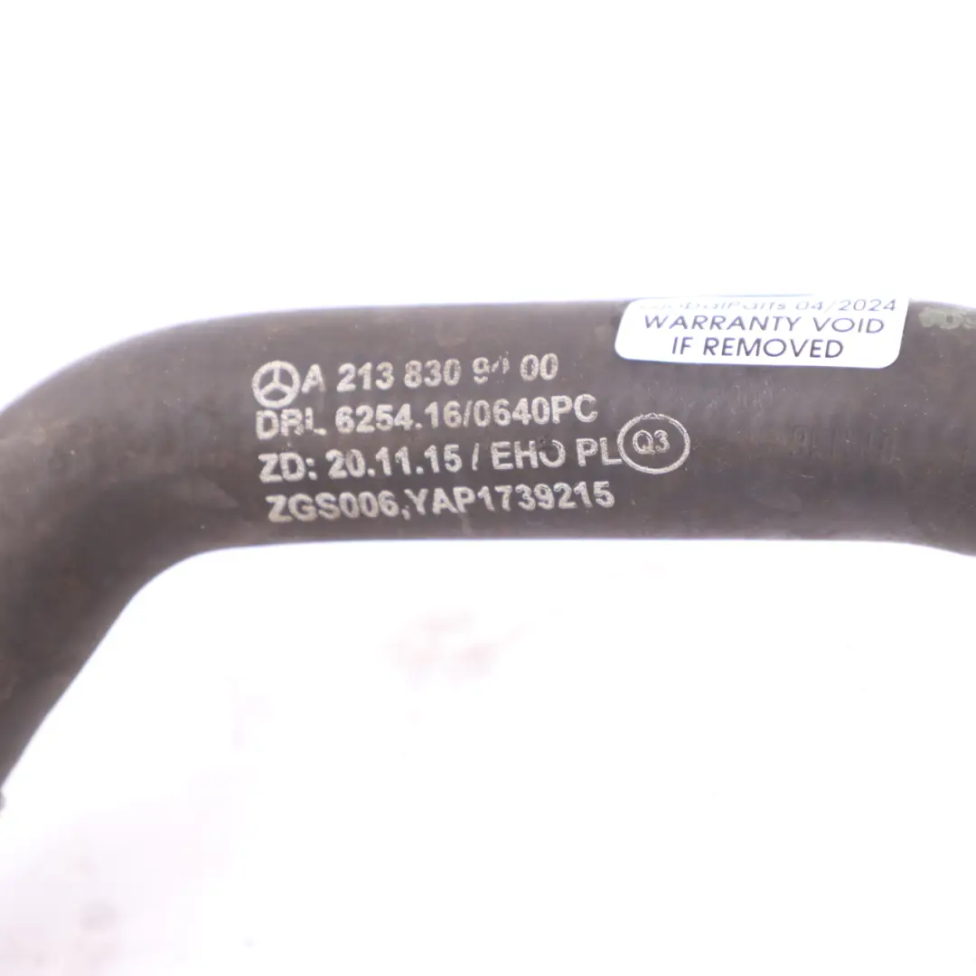 Mercedes W213 Coolant Water Pipe Hose A2138309000