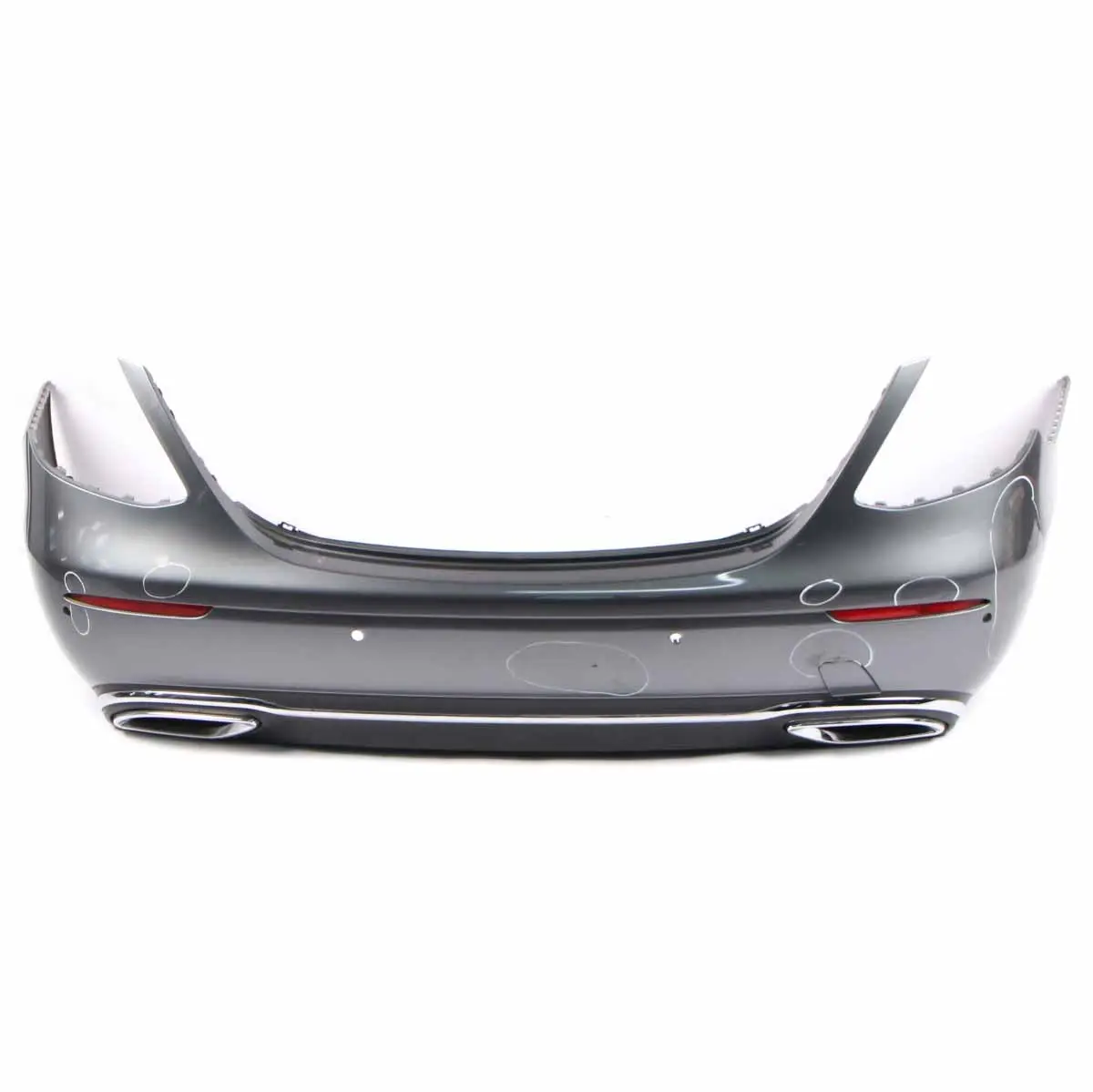 Mercedes W213 Rear Bumper Trim Panel Covering Selenite Grey Metallic - 992