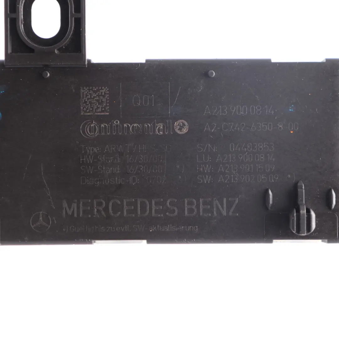 Mercedes W205 W213 C238 Tailgate Lift Boot Lid Control Unit Module A2139000814