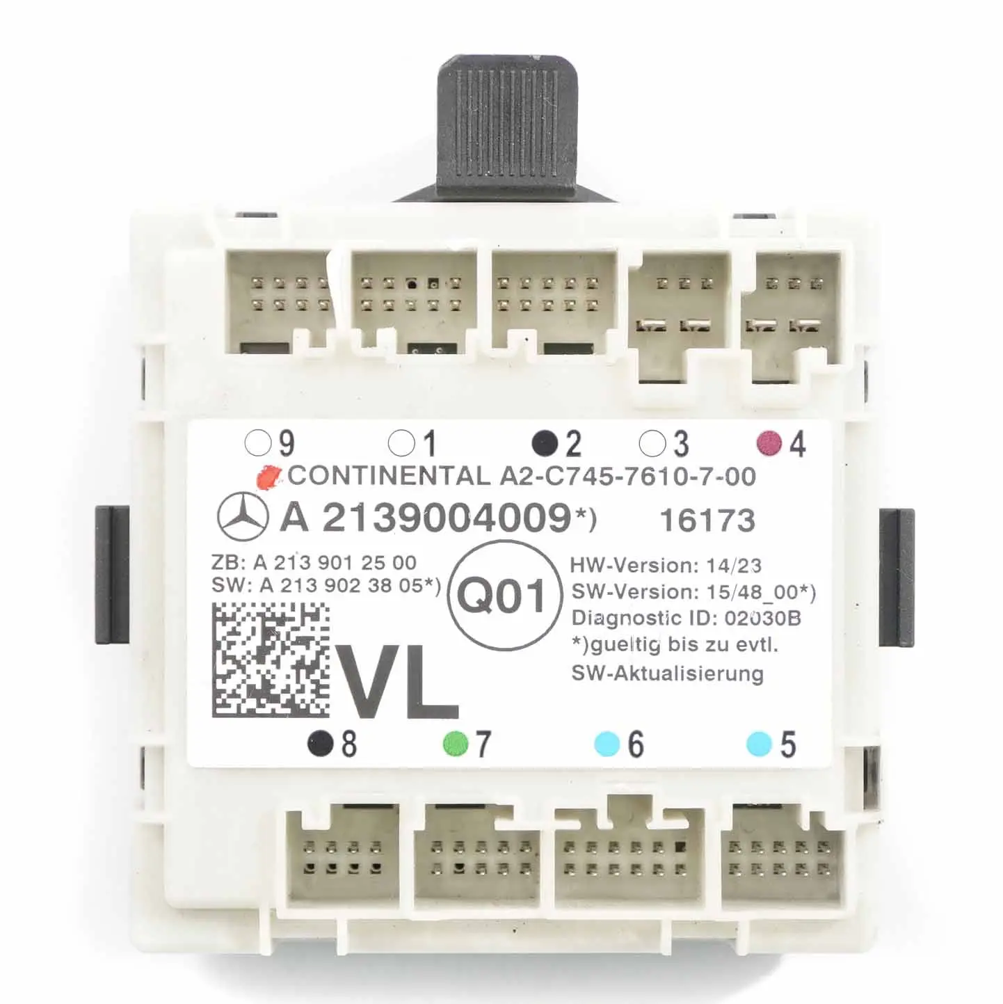 Mercedes W213 Módulo de puerta delantera izquierda Unidad de control A2139004009