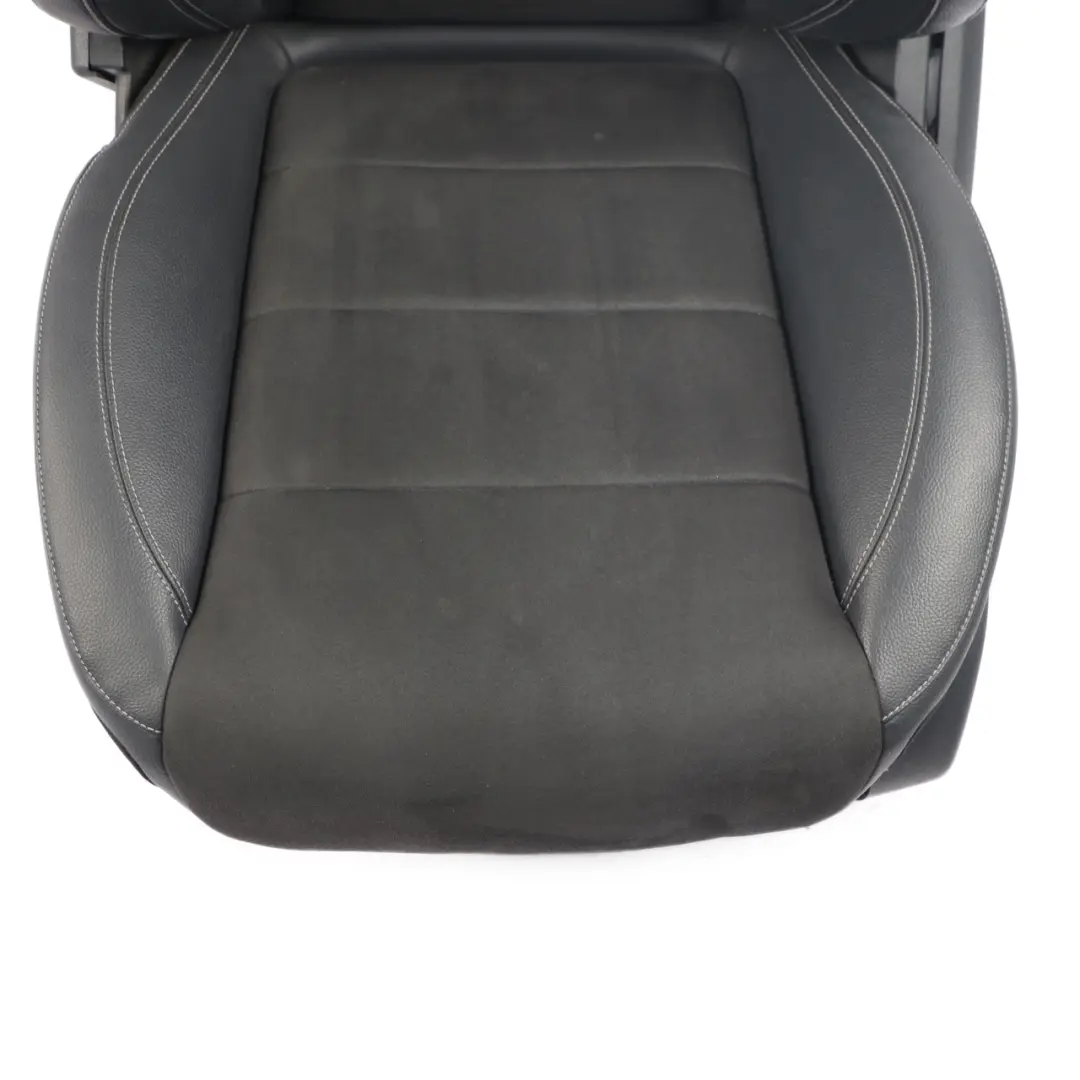 Mercedes W213 Front Seat Left N/S Heated Interior Fabric Imiation Leather Black