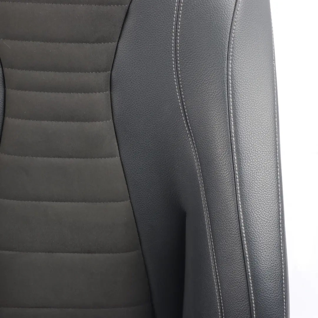 Mercedes W213 Front Seat Left N/S Heated Interior Fabric Imiation Leather Black