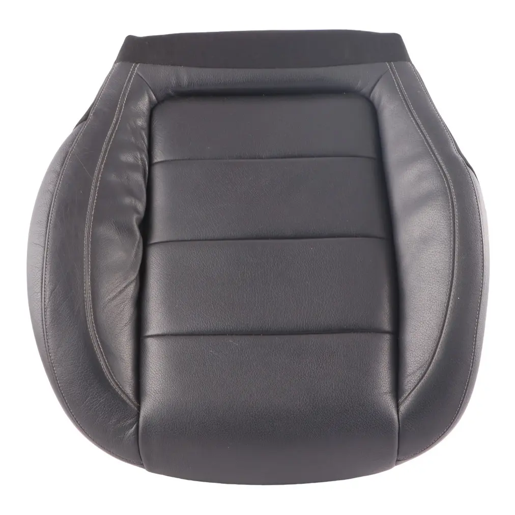 Mercedes W213 Seat Cover Front Right O/S Heated Seat Leather Covering Black