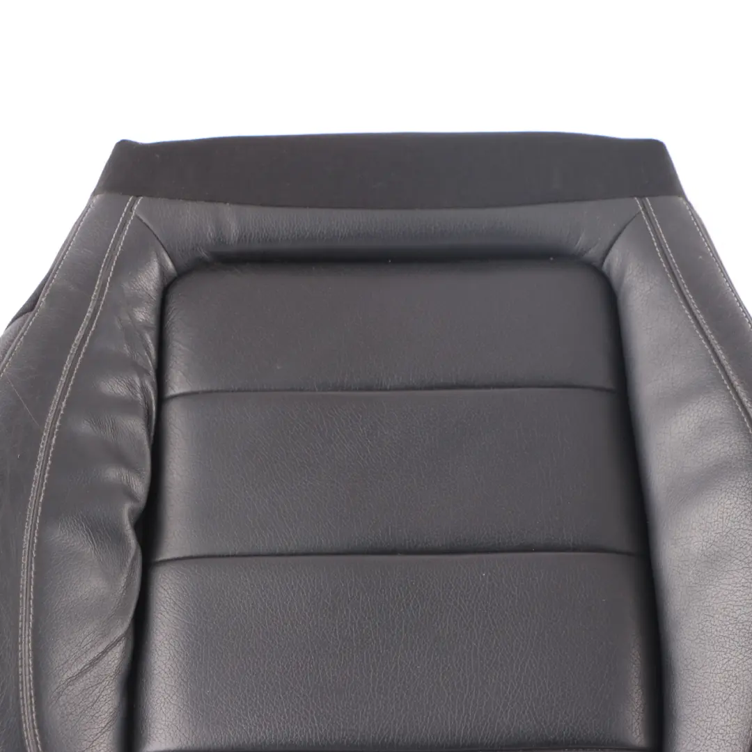 Mercedes W213 Seat Cover Front Right O/S Heated Seat Leather Covering Black