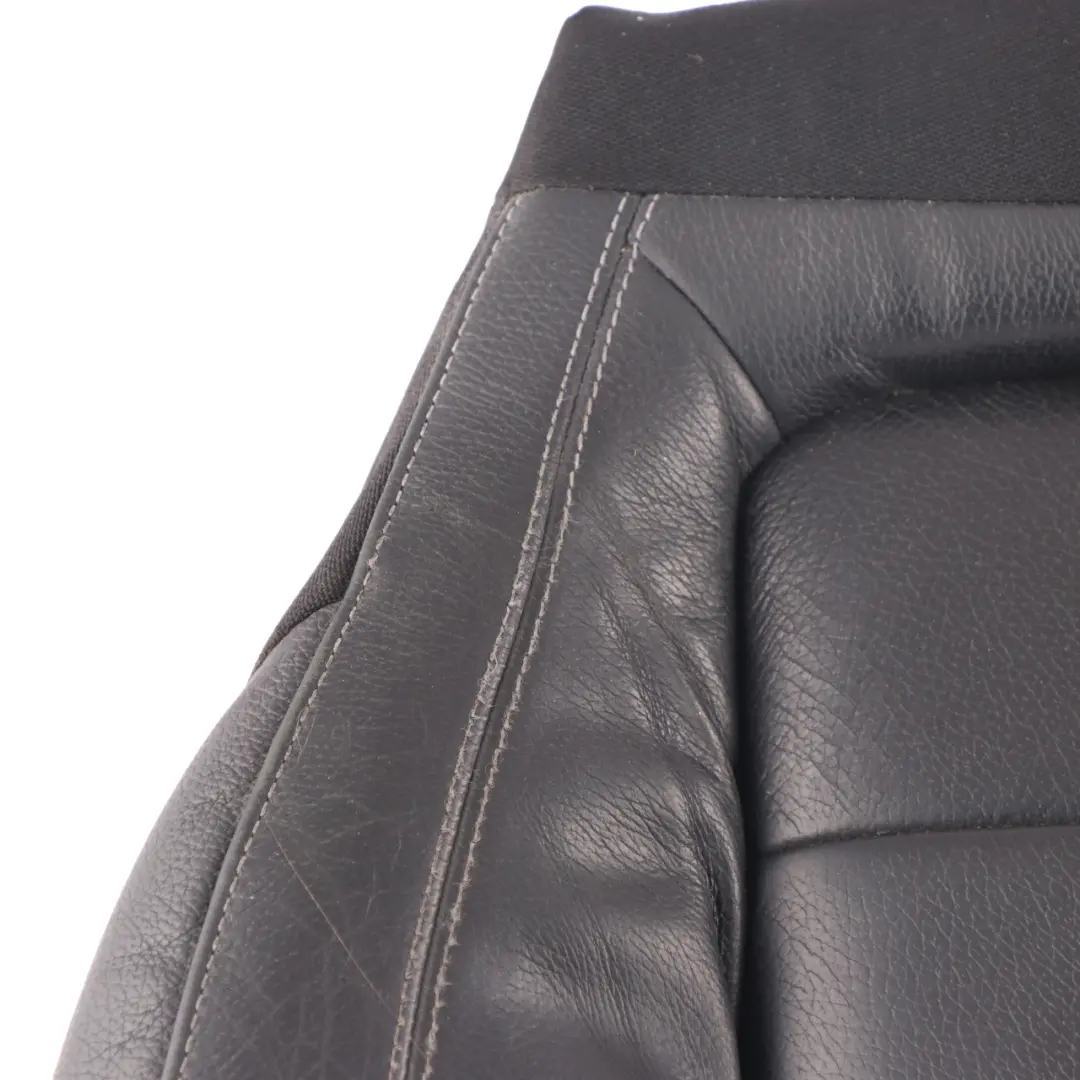 Mercedes W213 Seat Cover Front Right O/S Heated Seat Leather Covering Black