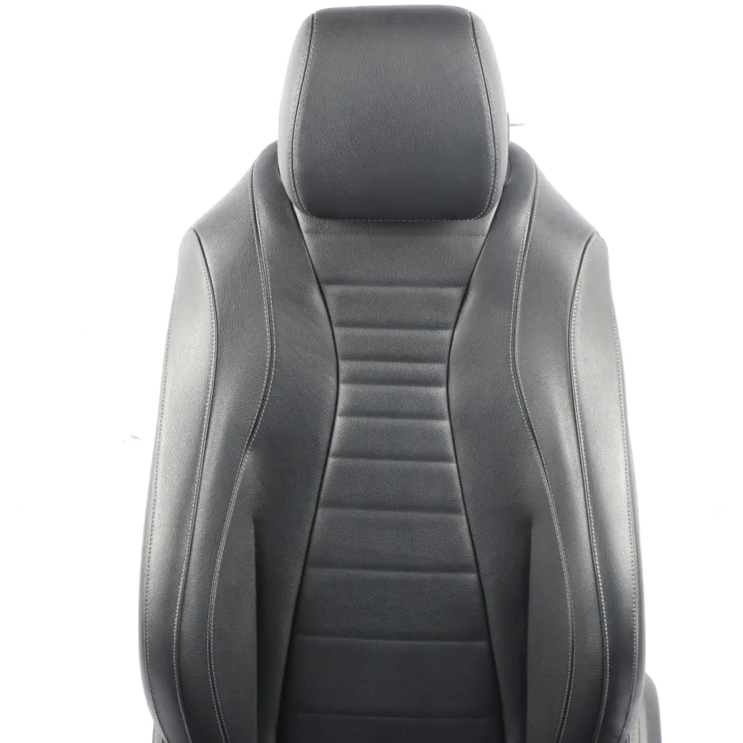 Mercedes W213 Front Seat Left N/S Heated Electric Interior Leather Black