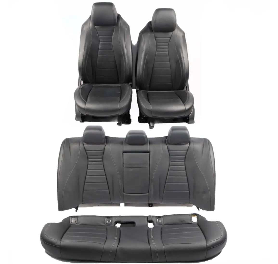 Seats Mercedes W213 Saloon Leather Heated Black Front Rear Seat Set