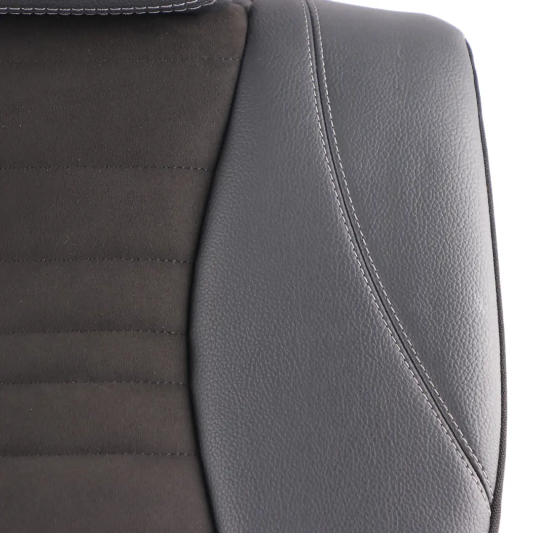 Mercedes W213 Saloon Seat Backrest Rear Left N/S Fabric Imitation Leather Black