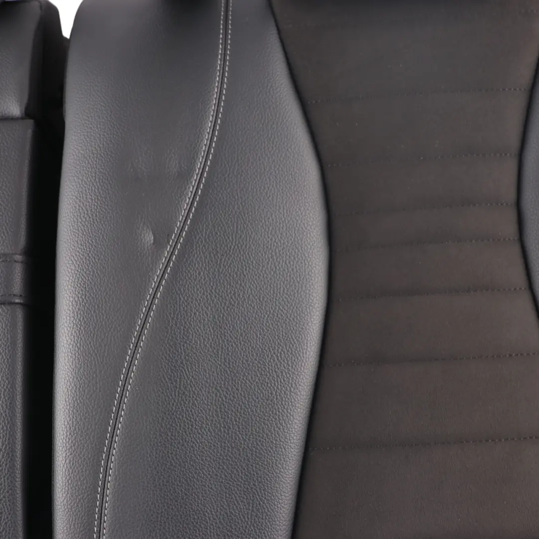 Mercedes W213 Saloon Seat Backrest Rear Left N/S Fabric Imitation Leather Black
