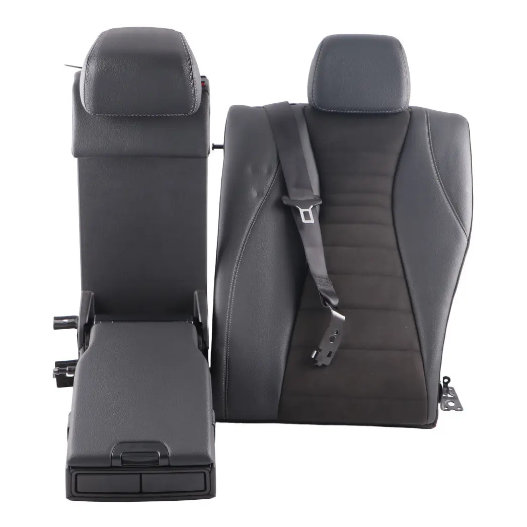 Mercedes W213 Saloon Seat Backrest Rear Left N/S Fabric Imitation Leather Black