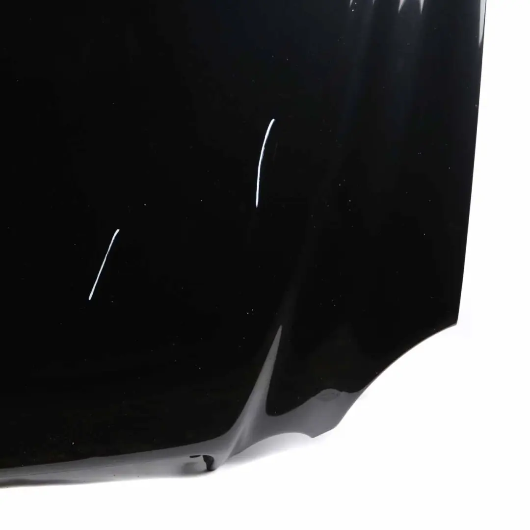 Mercedes W218 Hood Bonnet Trim Panel Covering Obsidian Black Metallic - 197