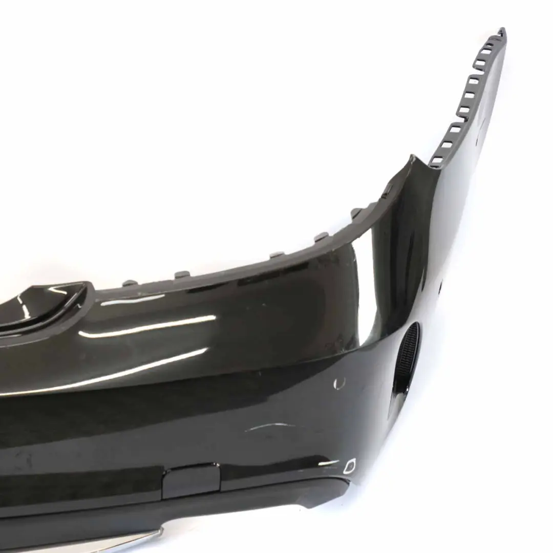 Mercedes W218 Bumper Rear Trim Panel Cover Obsidian Black Metallic - 197