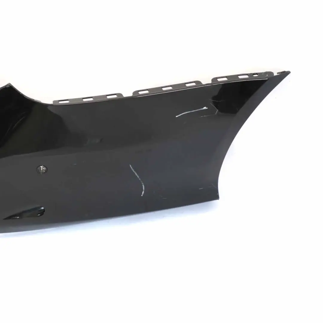 Mercedes W218 Bumper Rear Trim Panel Cover Obsidian Black Metallic - 197