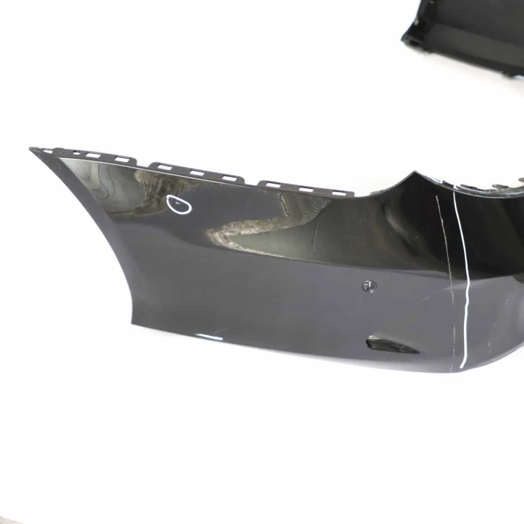 Mercedes W218 Bumper Rear Trim Panel Cover Obsidian Black Metallic - 197