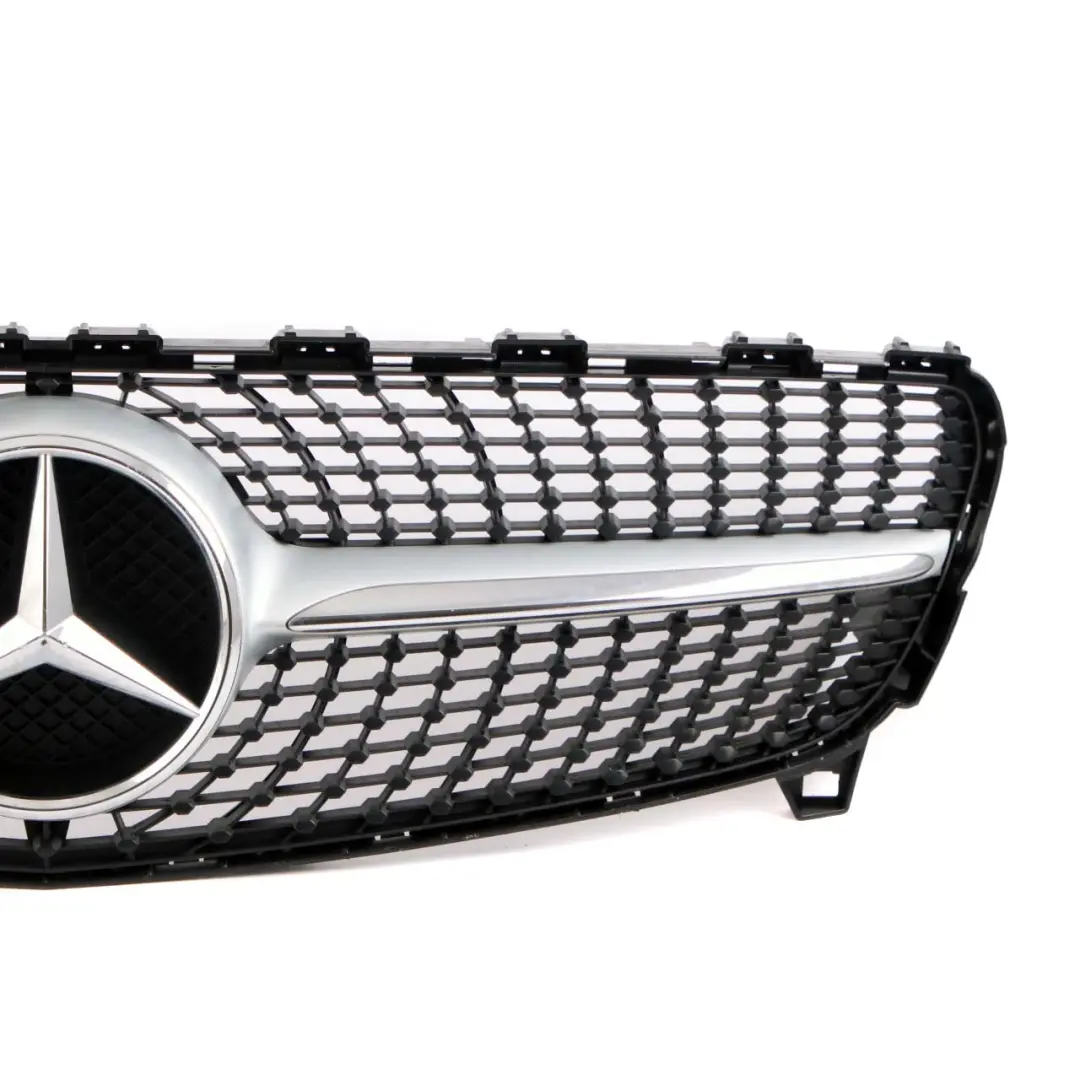 Mercedes W176 C218 Radiator Grille Front Hood Bonnet Beam Panel Silver Chrome