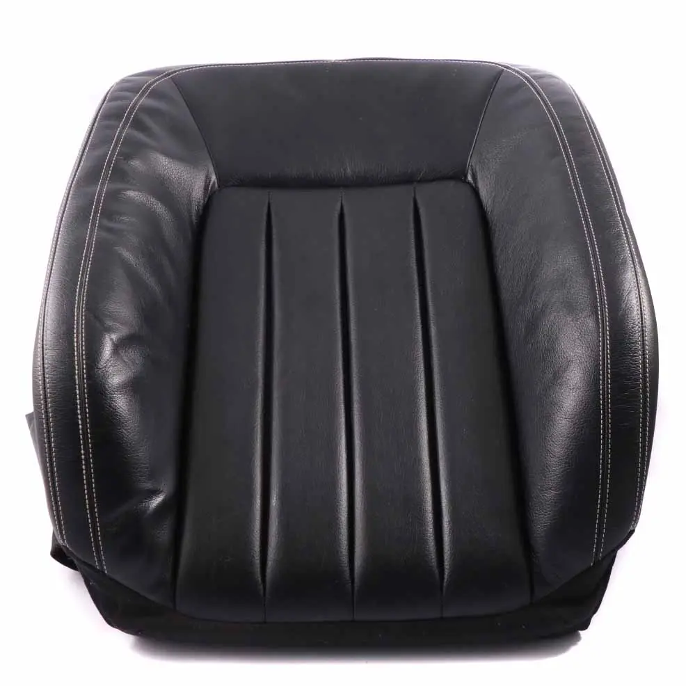 Mercedes W218 Seat Backrest Cover Front Right O/S Back Covering Black Leather