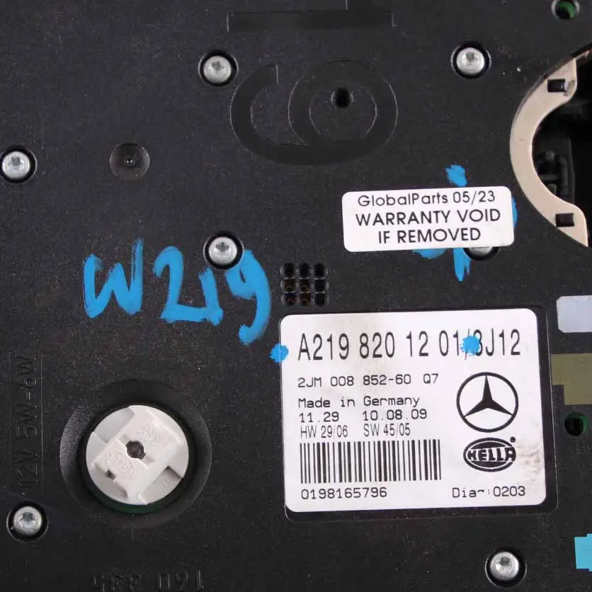 Mercedes CLS W219 Front Reading Lamp Roof Light Interior Switch A2198201201