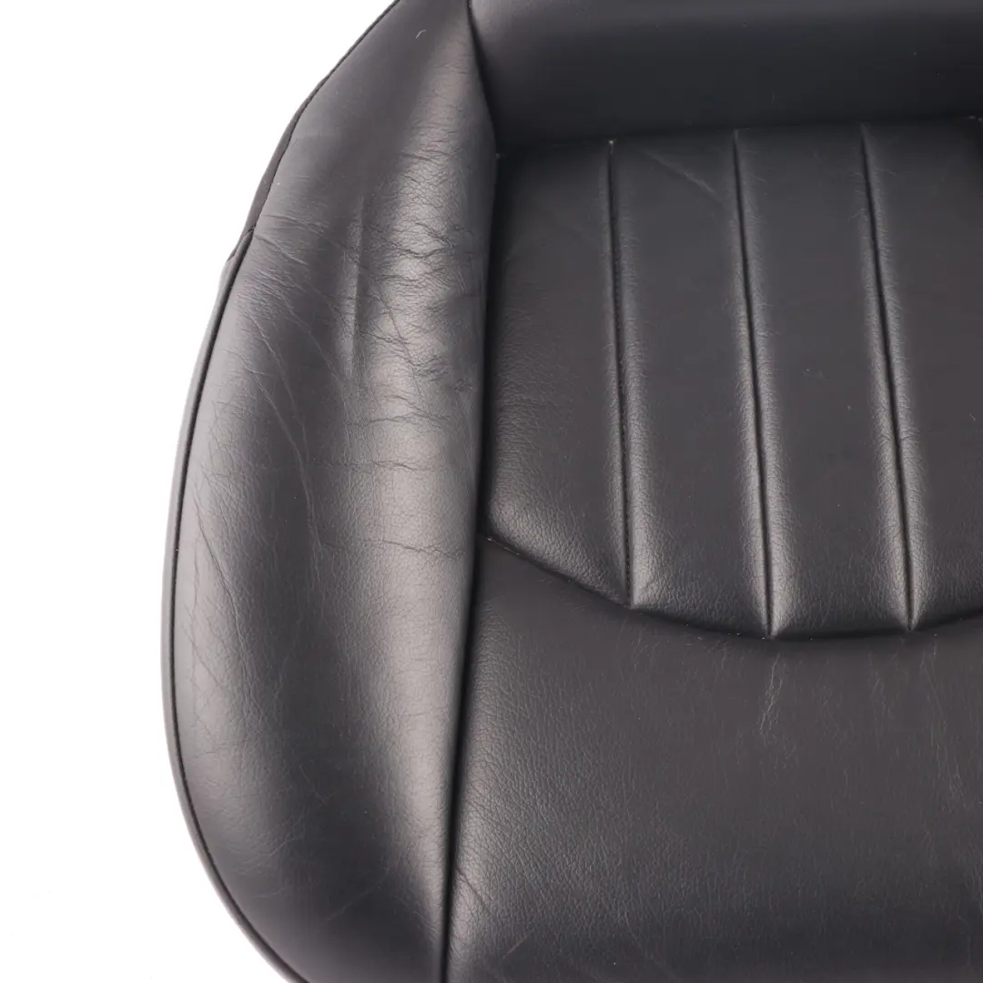 Mercedes W219 Front Right O/S Seat Cover Heated Black Leather Interior