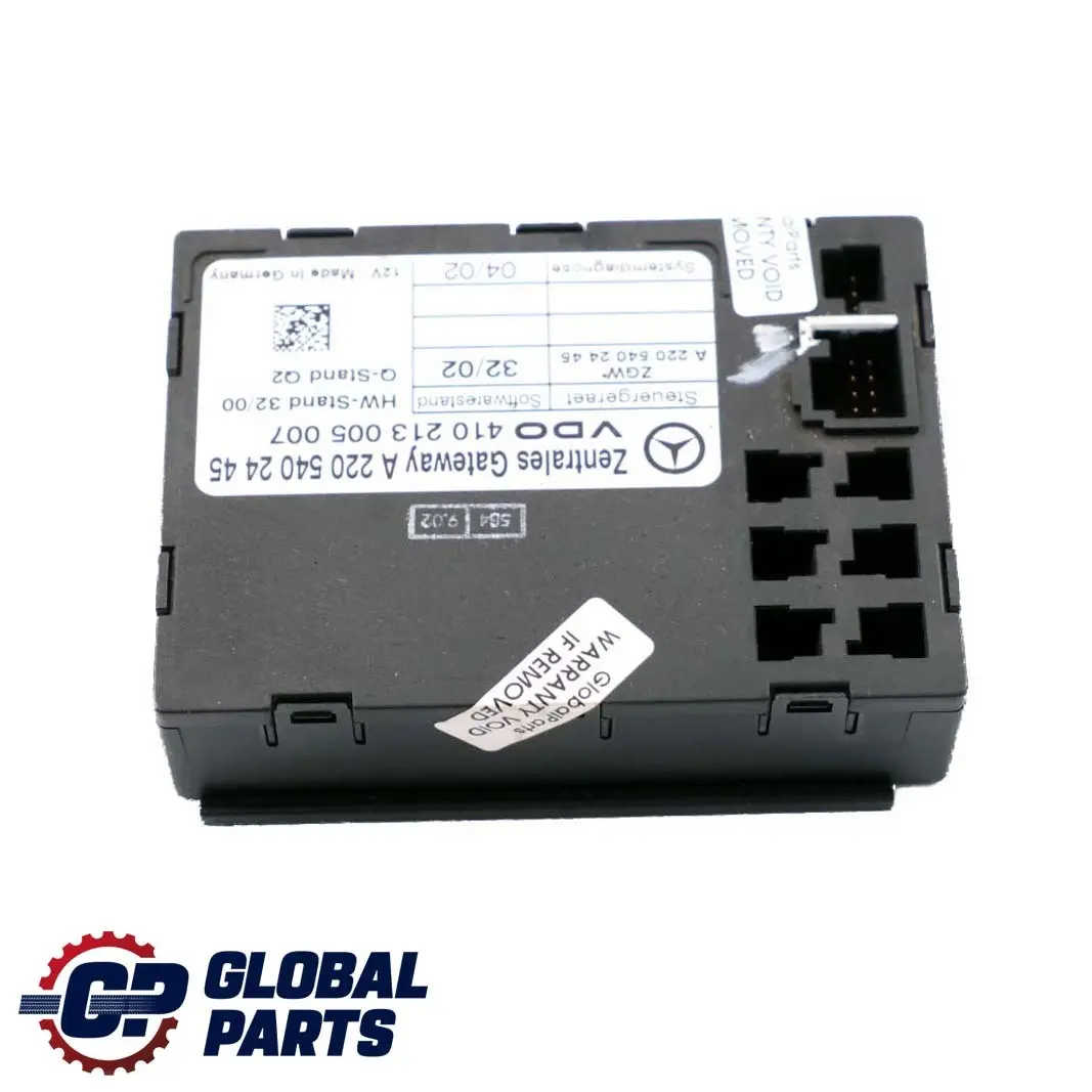 Mercedes-Benz S-Class W220 Central Gateway Control Unit Module ECU A2205402445