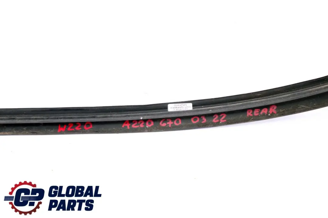 Mercedes-Benz S-Class W220 Rear Window Botton Trim Seal Cover A2206700322