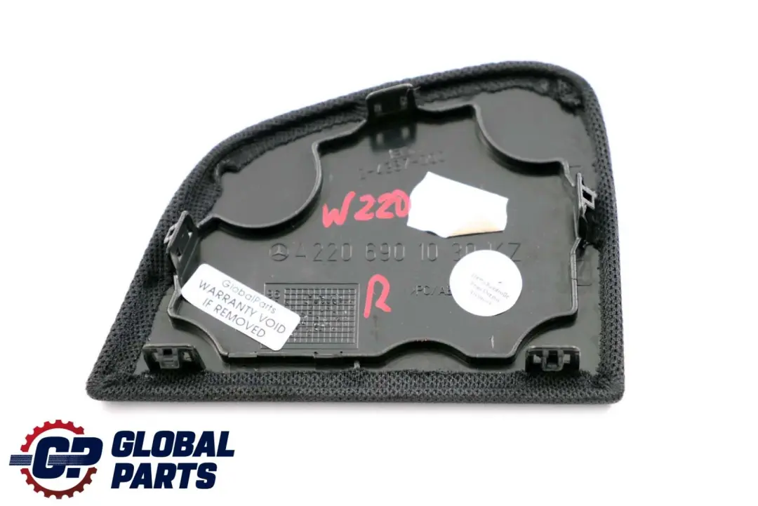 Mercedes S-Class W220 Parcel Shelf Speaker Cover Trim Right O/S A2206901030