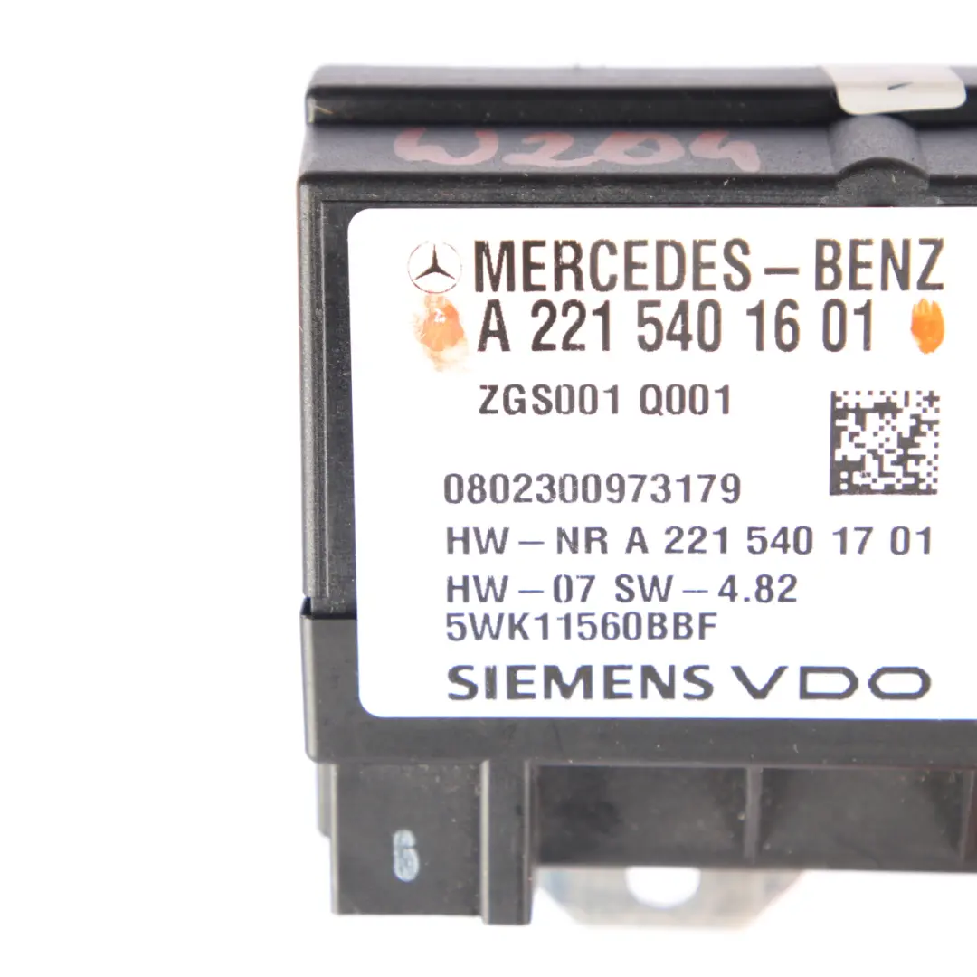 Mercedes W164 W204 Moduł Sterownik Pompy Paliwa ECU Benzyna A2215401601