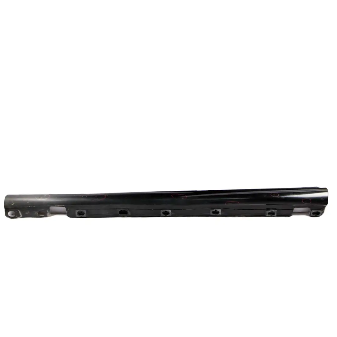 Mercedes-Benz S W221 Door Sill Side Cover Skirt Left N/S Obsidian Black - 197