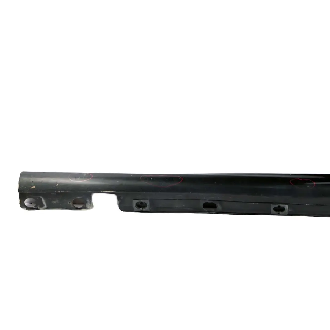 Mercedes-Benz S W221 Door Sill Side Cover Skirt Left N/S Obsidian Black - 197