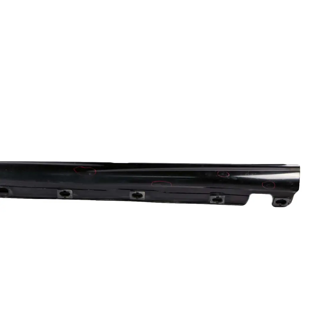 Mercedes-Benz S W221 Door Sill Side Cover Skirt Left N/S Obsidian Black - 197