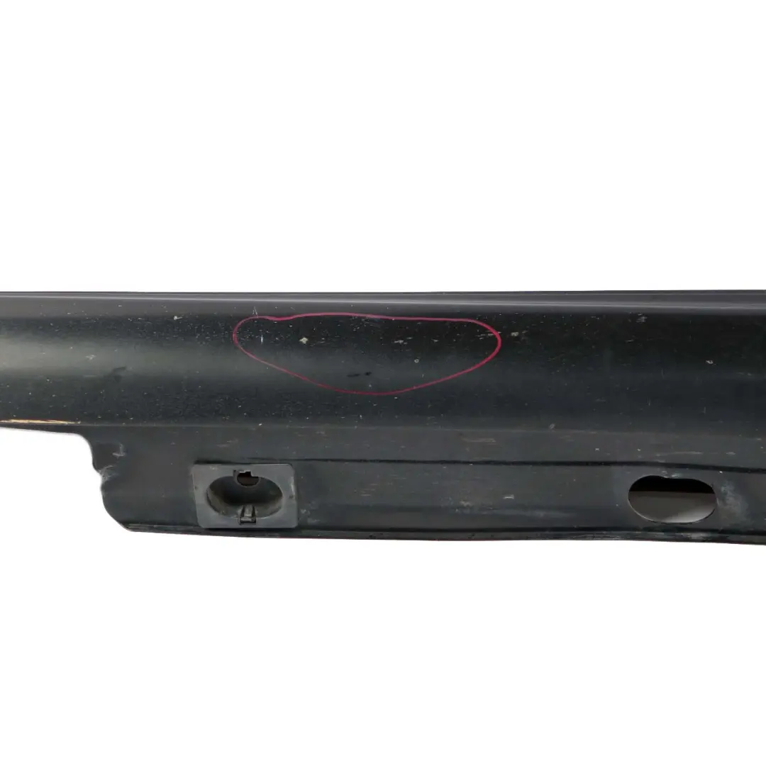 Mercedes-Benz S W221 Door Sill Side Cover Skirt Left N/S Obsidian Black - 197