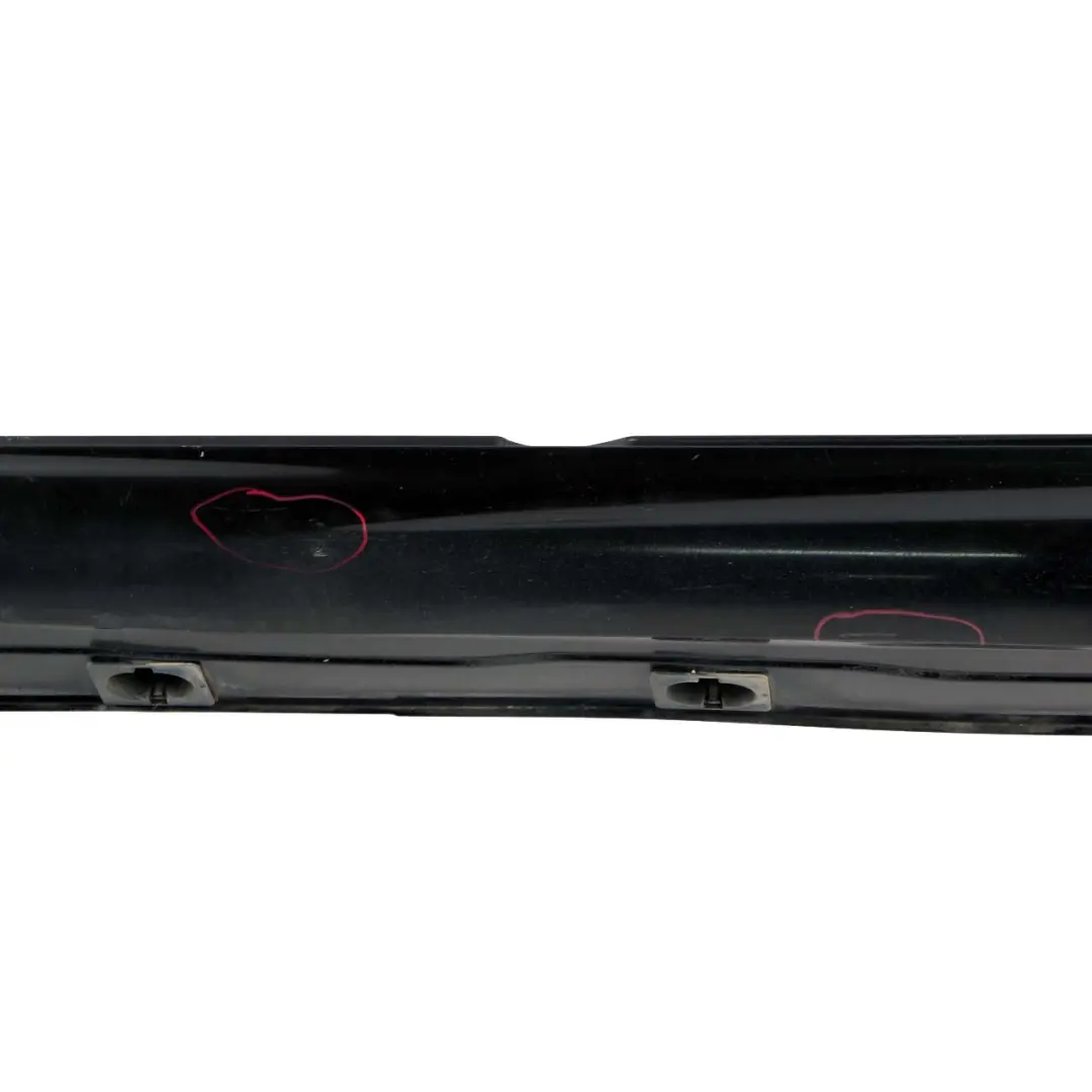 Mercedes-Benz S W221 Door Sill Side Cover Skirt Left N/S Obsidian Black - 197