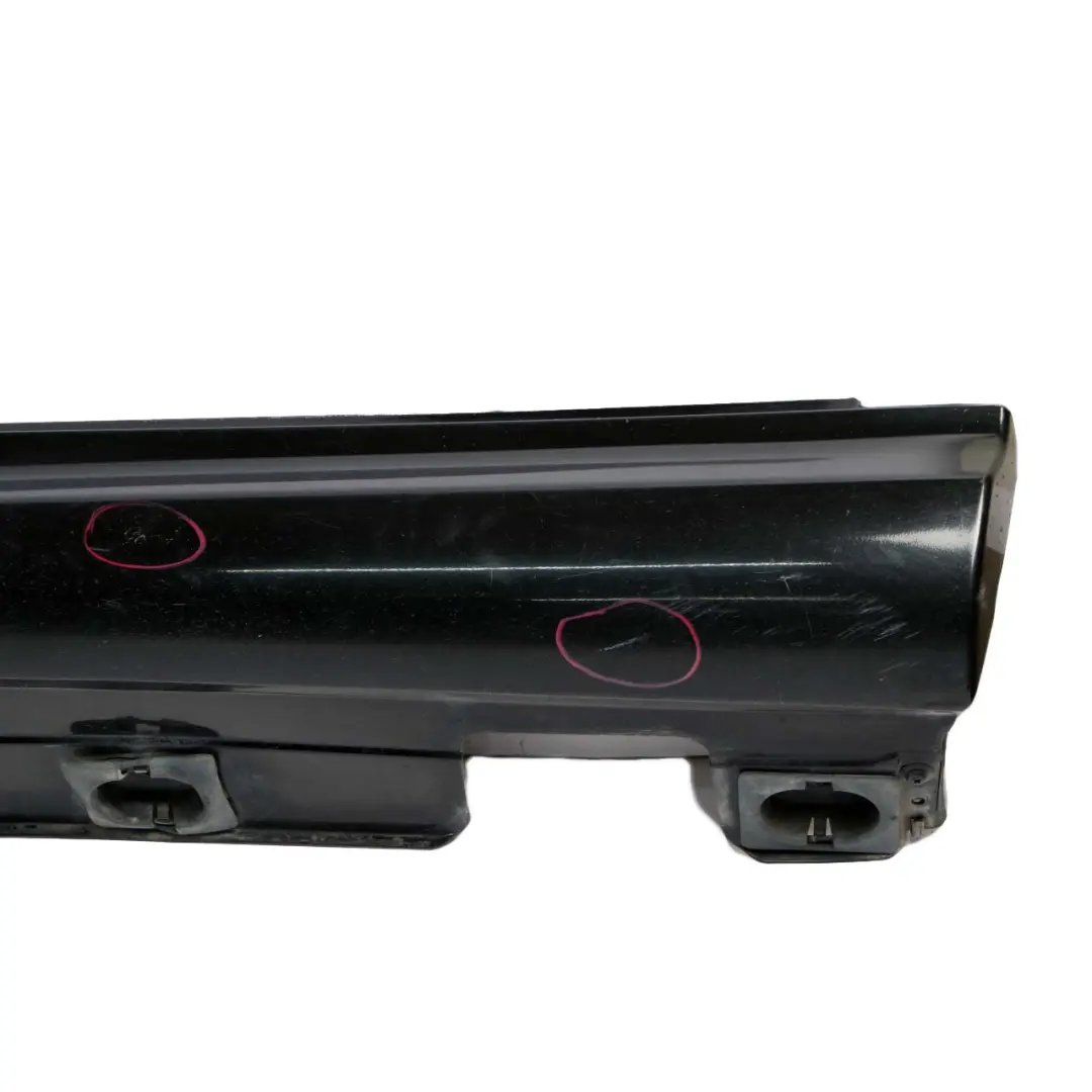 Mercedes-Benz S W221 Door Sill Side Cover Skirt Left N/S Obsidian Black - 197