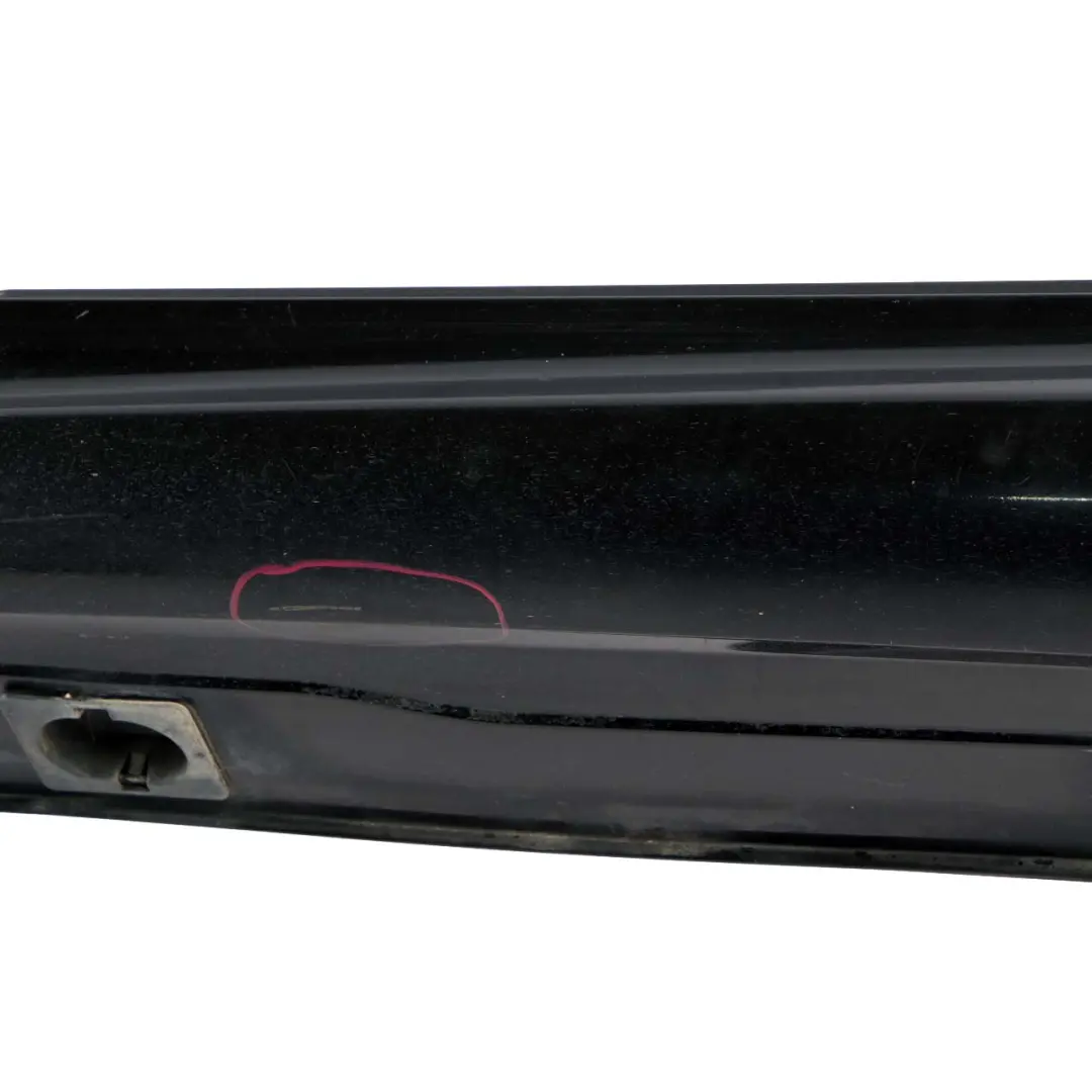 Mercedes-Benz S W221 Door Sill Side Cover Skirt Left N/S Obsidian Black - 197