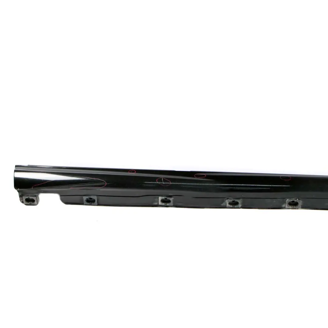 Mercedes-Benz S W221 Door Sill Side Cover Skirt Right O/S Obsidian Black - 197