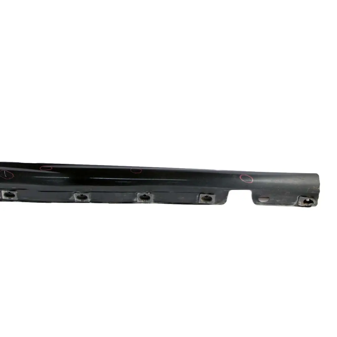 Mercedes-Benz S W221 Door Sill Side Cover Skirt Right O/S Obsidian Black - 197