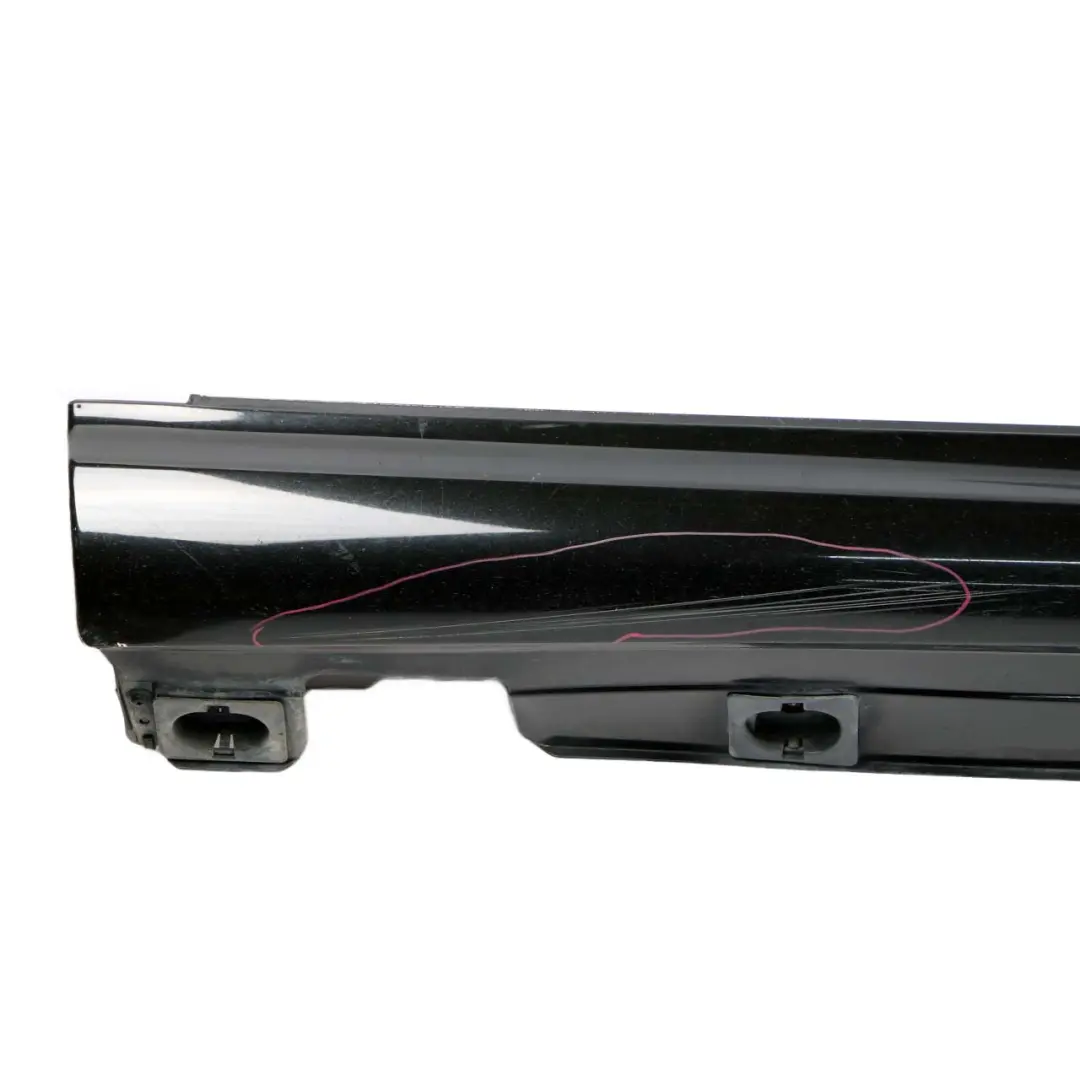 Mercedes-Benz S W221 Door Sill Side Cover Skirt Right O/S Obsidian Black - 197